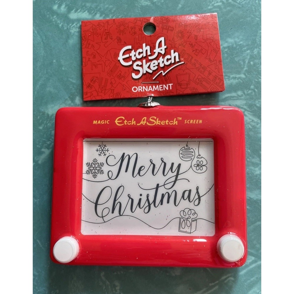Etch A Sketch Magic Screen Christmas Ornament Ruz & Spin Master New Collectible